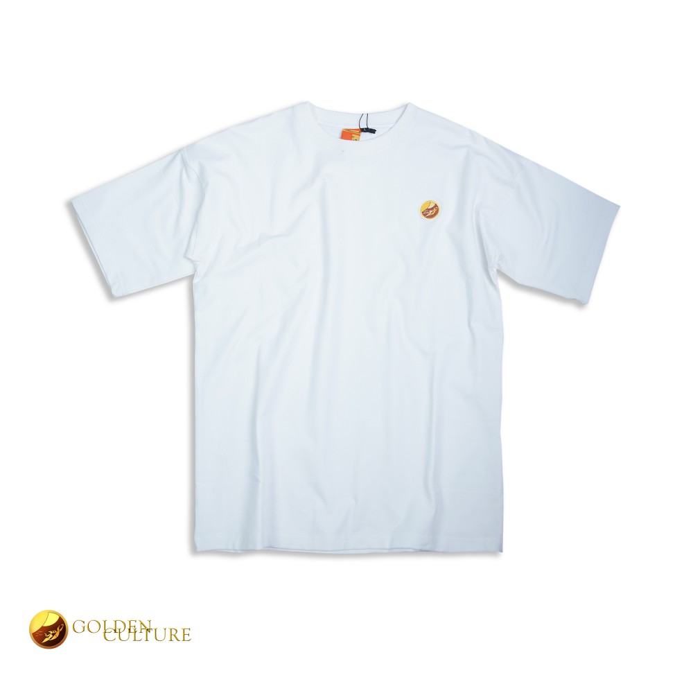 Golden Culture Oversized Premium Loop Cotton Boy T-shirt (White)